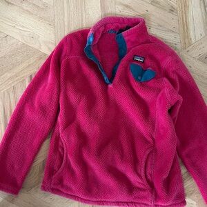 Girls hot pink Patagonia fleece
